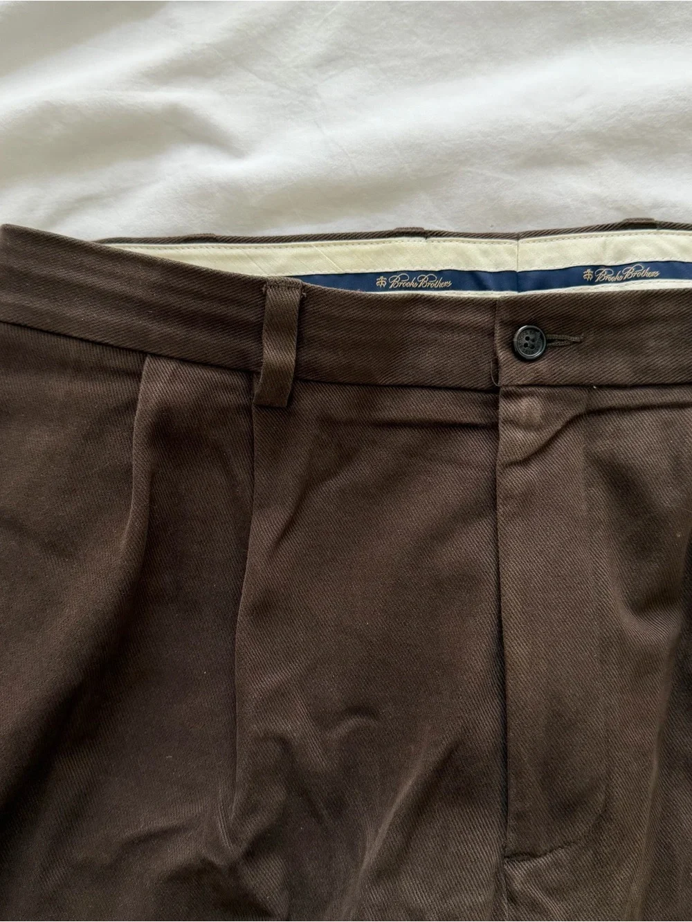 Brooks Brothers Brown Pleated Men’s Dress Pants